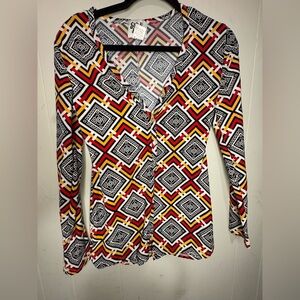 Geometric Patterned Women's romper